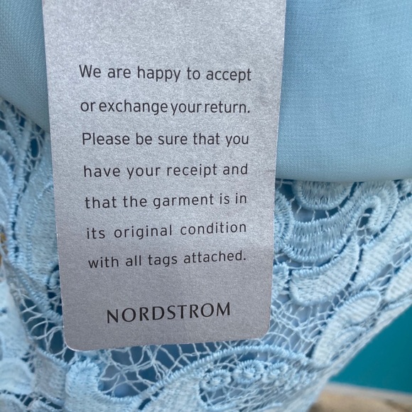 New Aidan Women’s Blue  Polyester & Lace  Dress - Picture 7 of 11